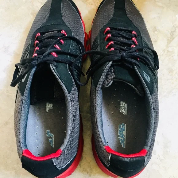 FJ FootJoy Superlites Black Red Gray Spikeless 58123 Mens Golf Shoes US 12M - Picture 10 of 10